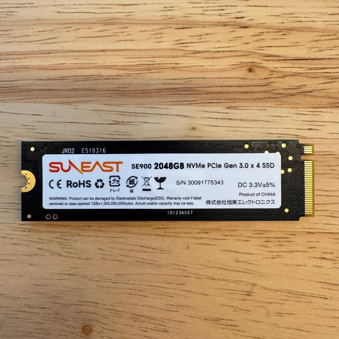 内蔵型SSD SUNEAST 2TB NVMe SSD M.2 SE900NVG3-2TB SE900 M.2 2280 NVMe【50シリーズ】 – SUNEAST｜株式会社 旭東