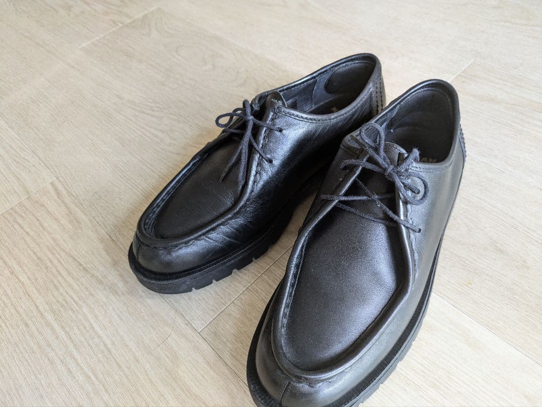 KLEMAN ブラックレザー モカシンシューズ KLEMAN クレマン デッキシューズ モカシン 靴 ドナト メンズ Uチップ