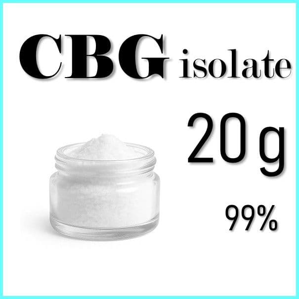 値下げ中【CBGアイソレート20g】純度99%以上／欧州産／食品通関＆新基準対応 CHILLAXY CBD | 【新基準対応】原料 CBGアイソレート
