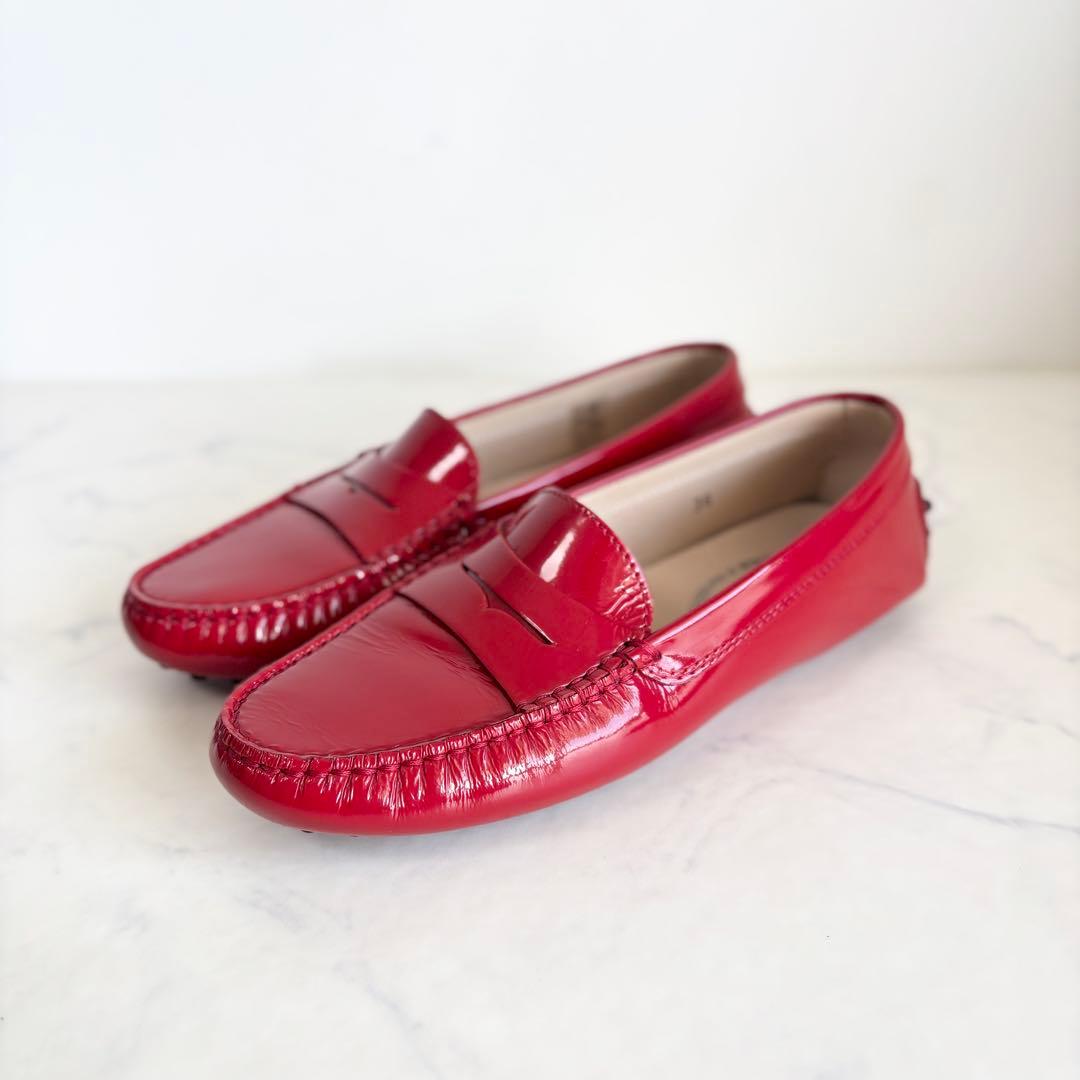 極美品 トッズ 36 ゴンミーニ ドライビングシューズ エナメル レッド TOD'S/トッズ_Men通販 | シューズ | メンズ | 三越伊勢丹の
