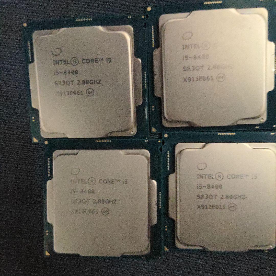 Intel Core i5-8400 CPU 4個セット Intel Core i5-8400 Desktop Processor 6 Cores up to 4.0 GHz LGA