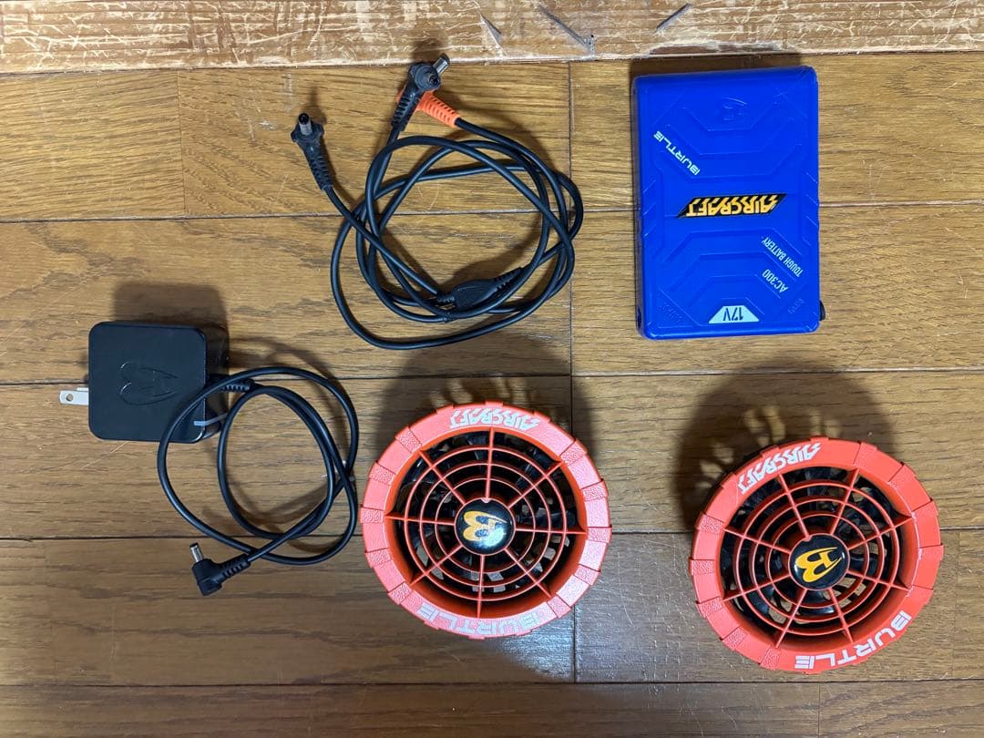 バートル　空調ファンバッテリー付き BURTLE（バートル） バッテリー変換ケーブル エアークラフト AIRCRAFT