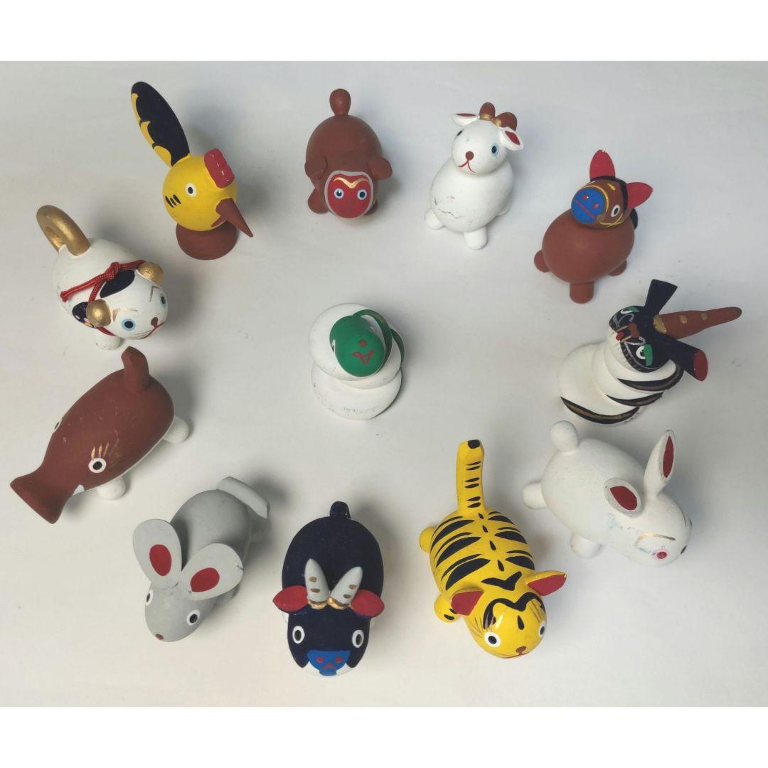 ☆オリジナル桐箱入り☆木彫 十二支☆おぐら屋☆鳥取伝統工芸品