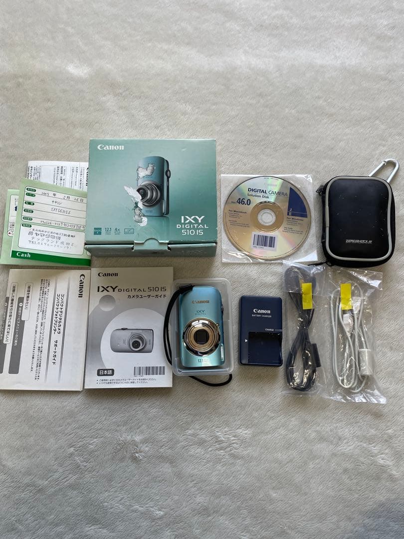 Canon IXY 510IS ブルー　オールドカメラ　オールドコンデジ コンパクトデジタルカメラ】IXY DIGITAL 510 IS 基本情報