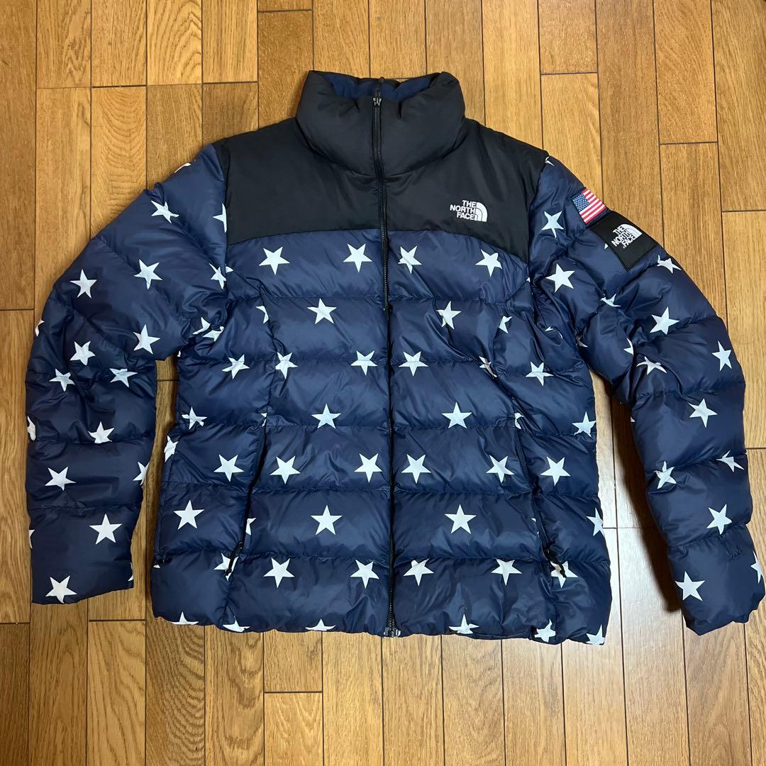 THE NORTH FACE 星柄 星条旗 ダウンジャケット USA 日本未発売 THE NORTH FACE ノースフェイス IC NUPTSE JACKET ヌプシ