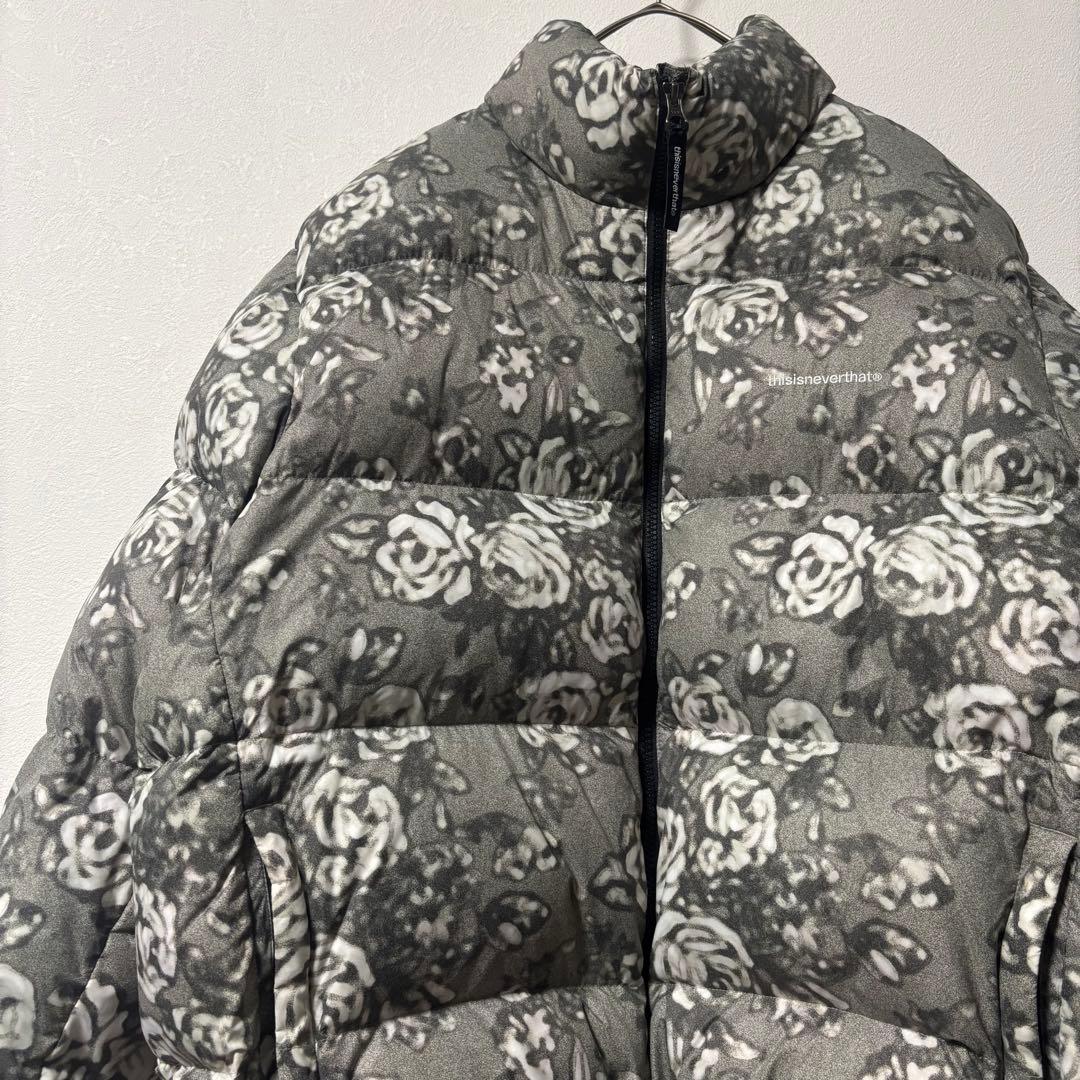 未使用級✨thisisneverthat ネバザ ダウンジャケット 花柄 M - メルカリ