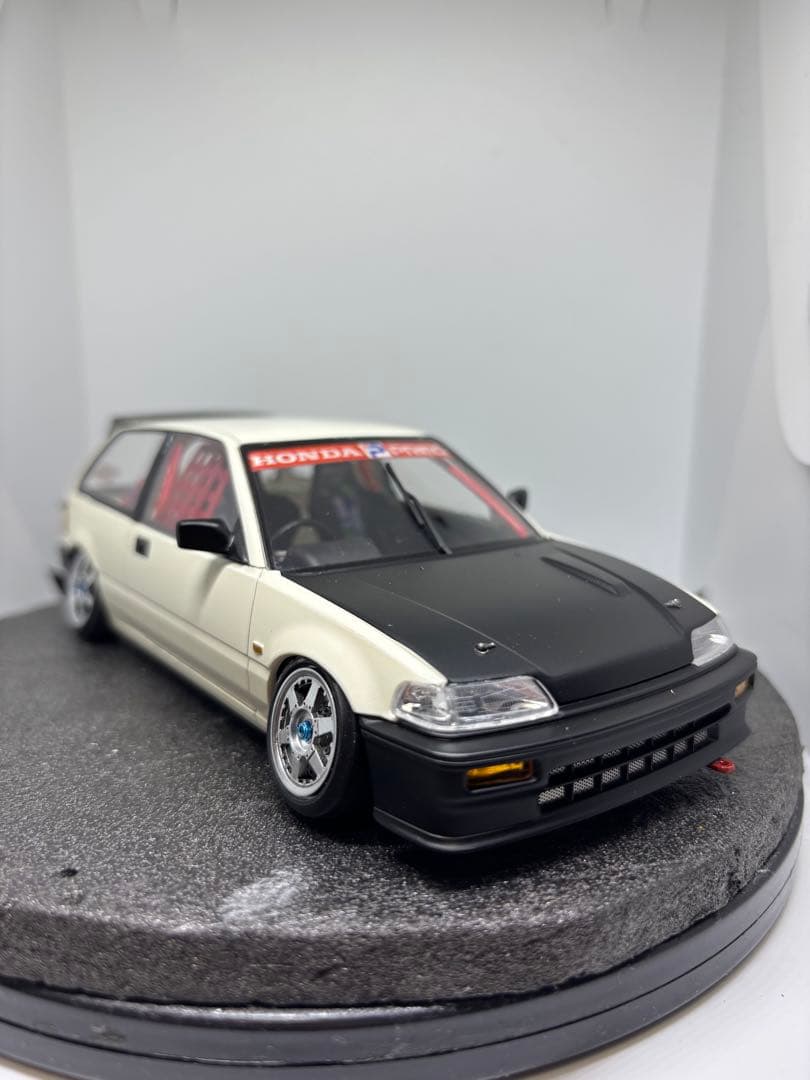 プラモデル完成品　BEEMAX アオシマ　ホンダ　シビック　EF3 環状線仕様 プラモデル完成品 BEEMAX アオシマ ホンダ シビック EF3 環状線仕様
