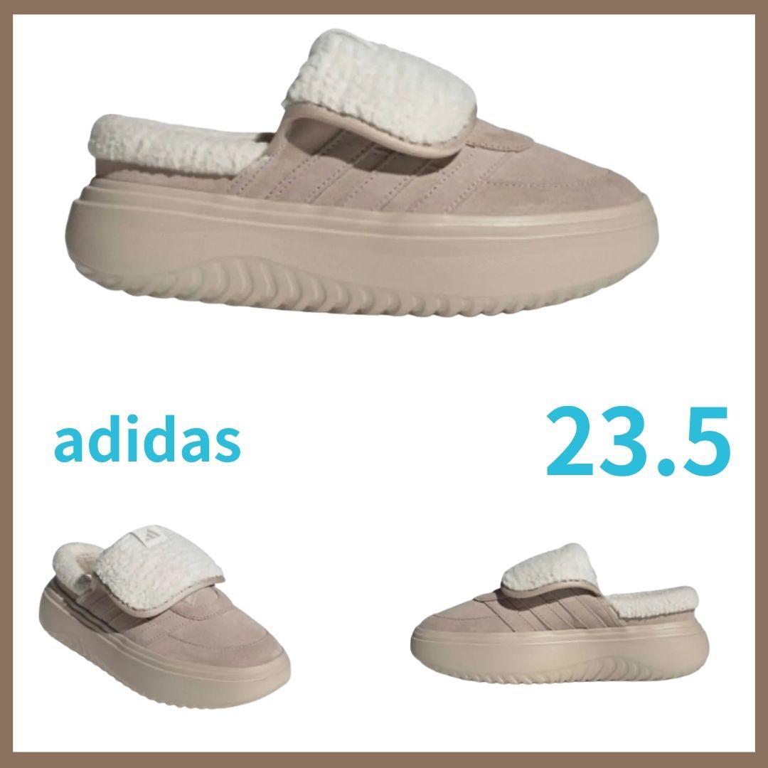adidas アディダス 23.5cm ボア付き サンダル ミュール
