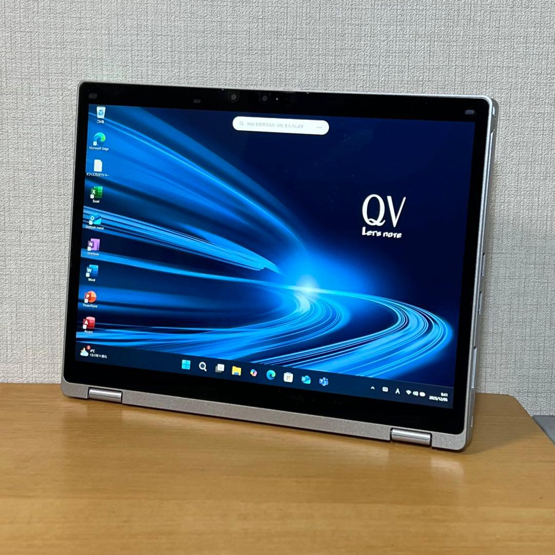 中古美品！レッツノートQV9 i5 8G／256GB／LTE／オフィス 中古パソコン】Panasonic CF-QV9 中古 レッツノート Office Win11 2in1