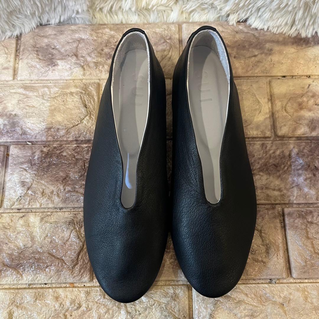 美品 SUI バレエ シューズ V BALLET ゴートレザーブラック24.5 - メルカリ