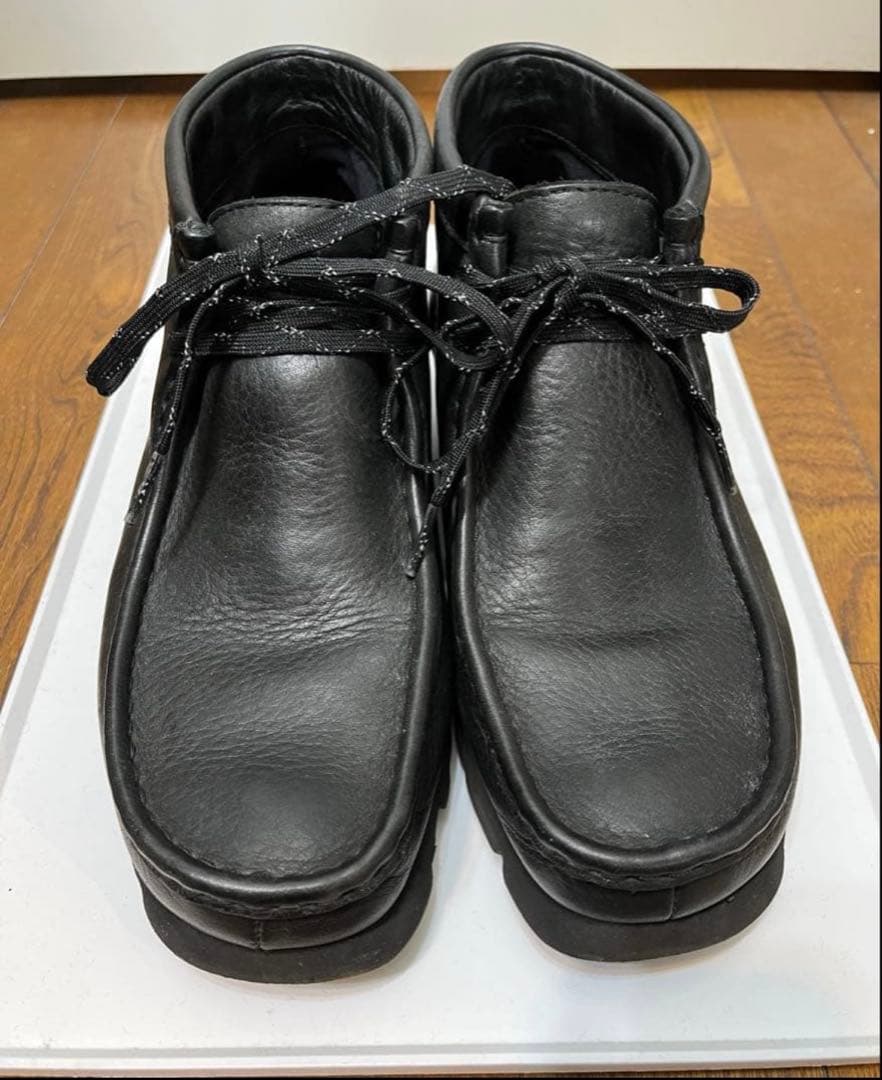 【Clarks】 クラークス 25.5 ワラビー ゴアテックス ブラック UK7 WallabeeGTX / メンズ ワラビーゴアテックス（ブラックレザー