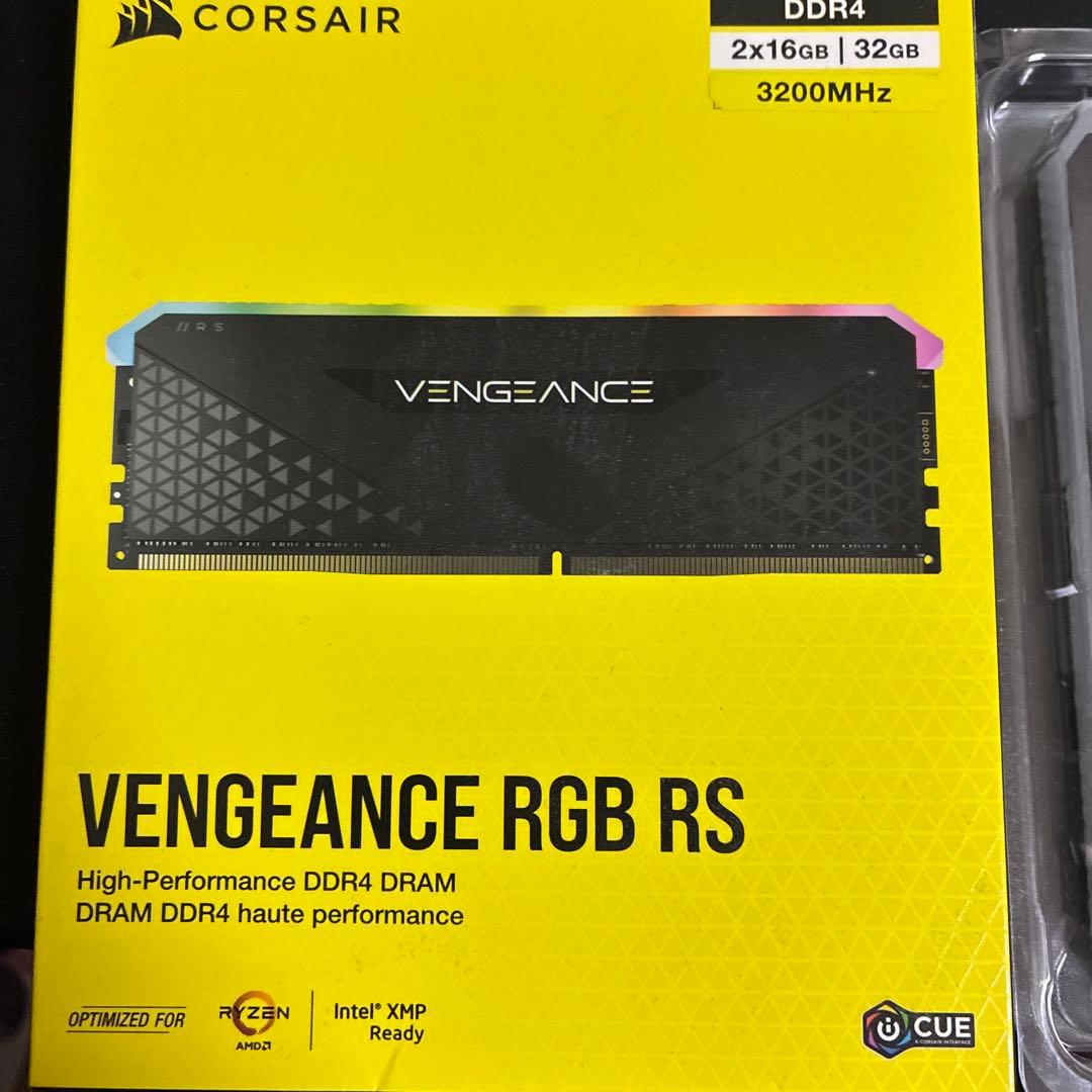 メモリー CORSAIR VENGEANCE RGB RS 32GB DDR4 VENGEANCE® RGB RS 32GB (2 x 16GB) DDR4 DRAM 3200MHz C16 Memory Kit