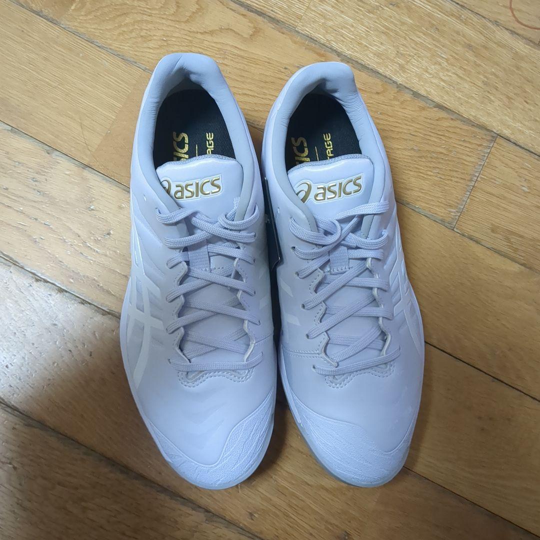 ASICS スパイクシューズ ホワイト タグ付き ASICS（アシックス） 交換無料 野球 スパイク ポイント 大人 白 黒