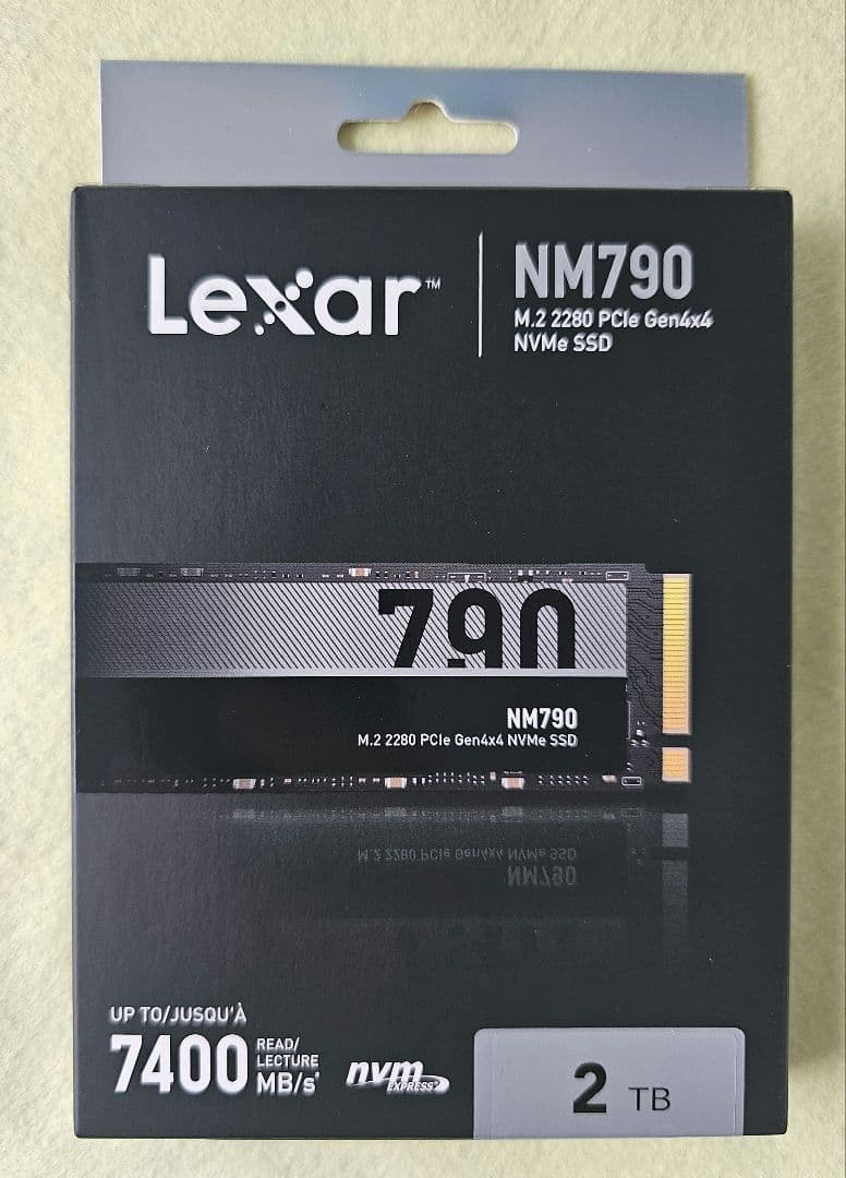 内蔵型SSD Lexar NM790 2TB NVMe M.2 SSD Lexar® NM790 M.2 2280 PCIe Gen 4x4 NVMe SSD | Lexar