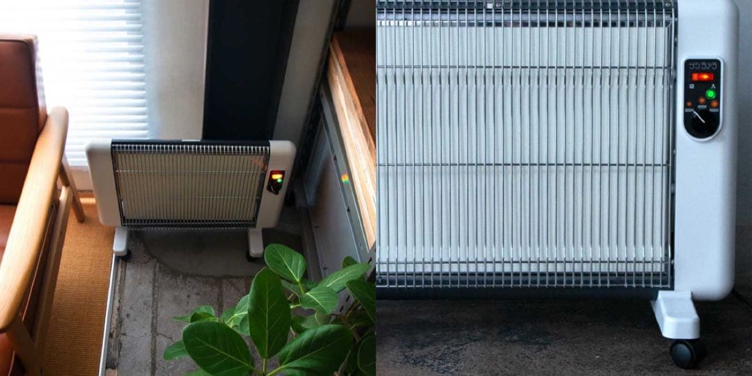 \" サンラメラ \" 600W セラミック パネルヒーター キャスター付き