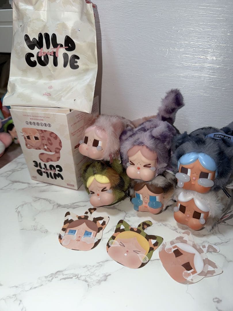 6体 Wild Cutie ぬいぐるみ Crybaby Wild But Cutie 🧡SECRET❤️- Wild Cutie Vinyl Plush DIY
