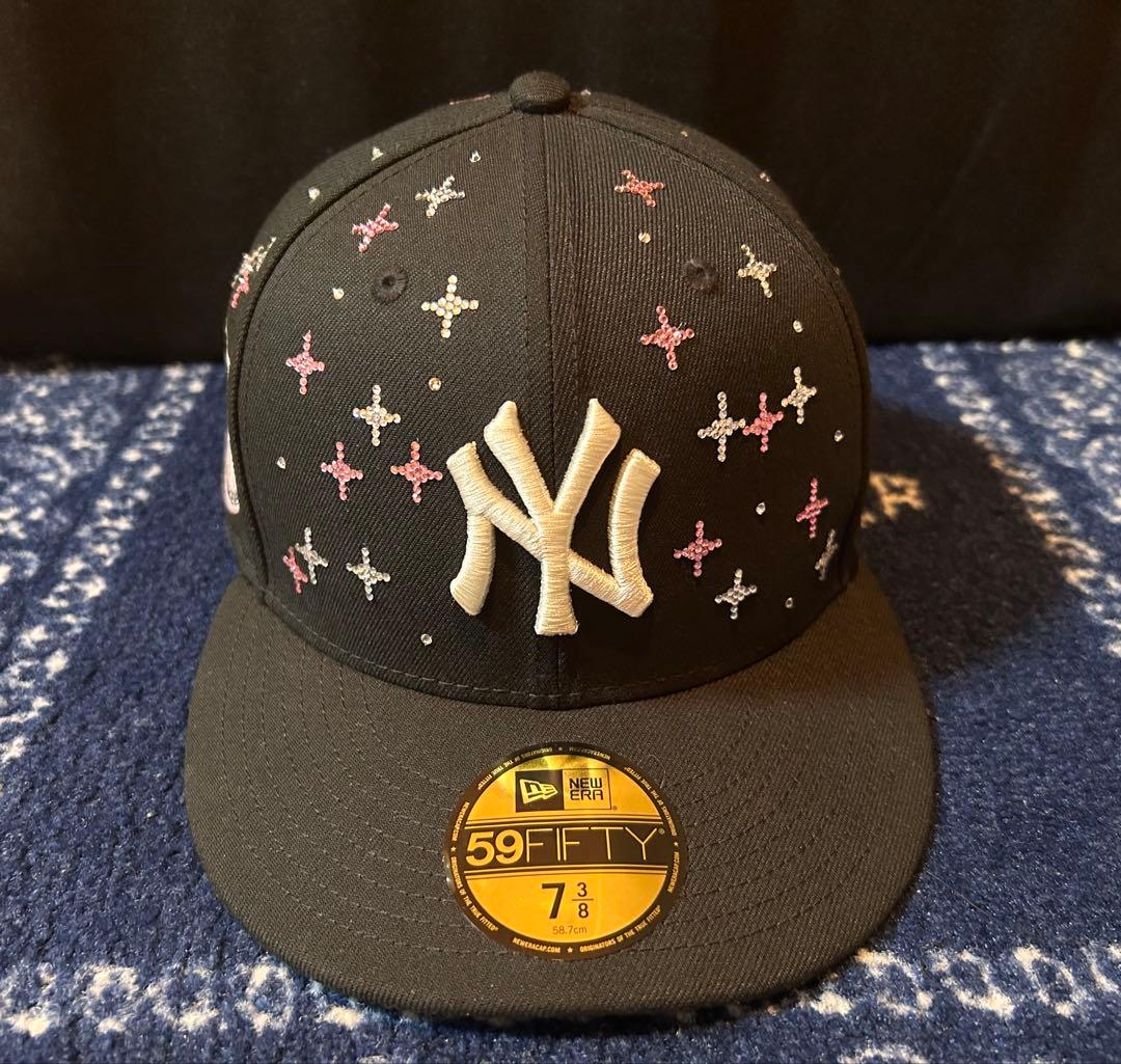 New Era 59FIFTY ジュエルキャップ 7 3/8 G-BALLER / ジーボーラー】Jewel cap ジュエルキャップ スワロフスキー