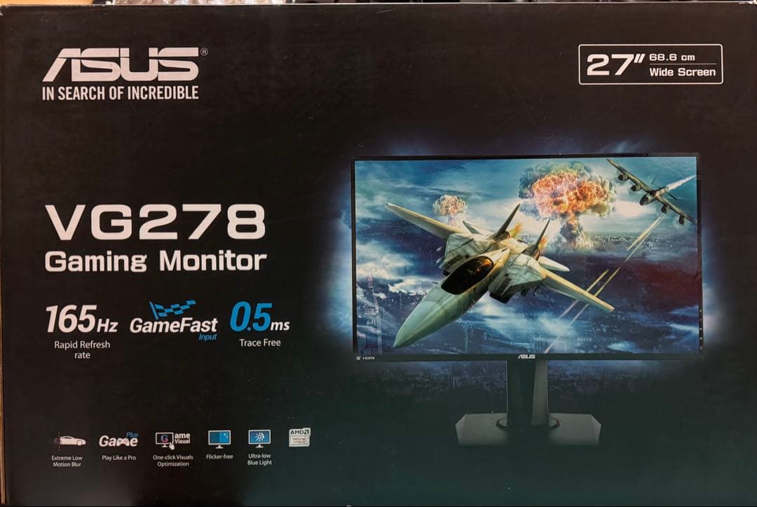 ASUS VG278 ゲーミングモニター 27インチ Amazon.co.jp: ASUS ゲーミングモニター VG278QR 27インチ/フルHD/0.5