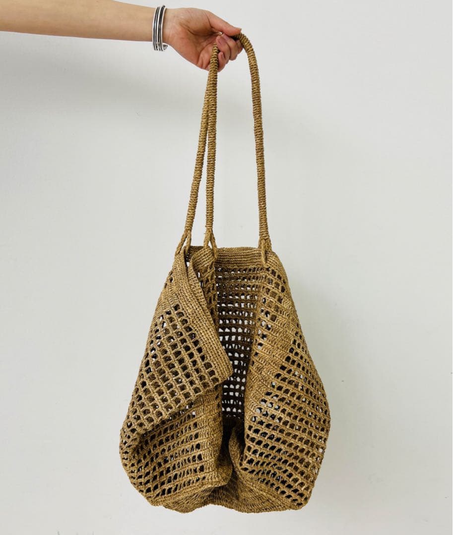 MADE IN MADA【新品】HIT BAGラフィアバッグ MADE IN MADA（メイドインマダ） かごバッグ HIT BAG ヒット