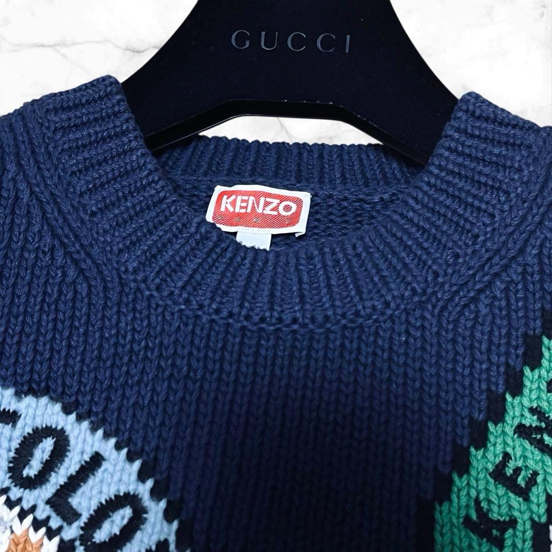 美品✨ ケンゾー 手刺繍 ニットセーター KENZO Travel 24SS - メルカリ