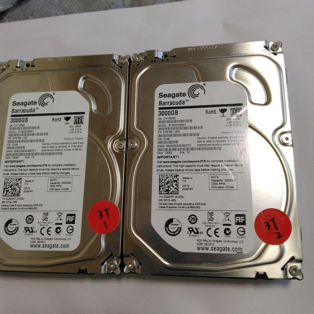 (6TB) ST3000DM001 3000.5 GB 内蔵型HDD　2枚セット Amazon.com: (Old Model) Seagate 3TB Desktop HDD SATA 6Gb/s 64MB