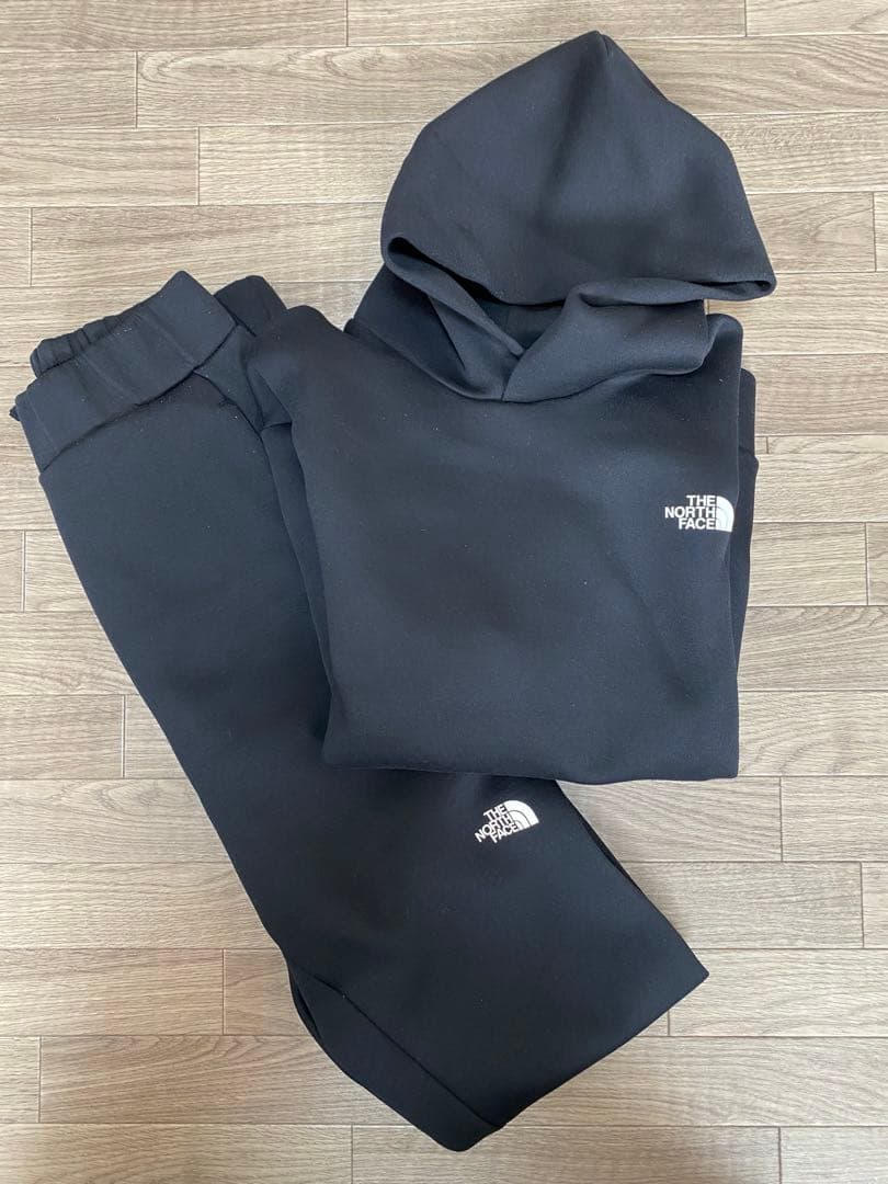 THE NORTH FACEテックエアー スウェット上下セット【Ｌ】ブラック THE NORTH FACE ザ・ノース・フェイス ロングパンツ ジョガー