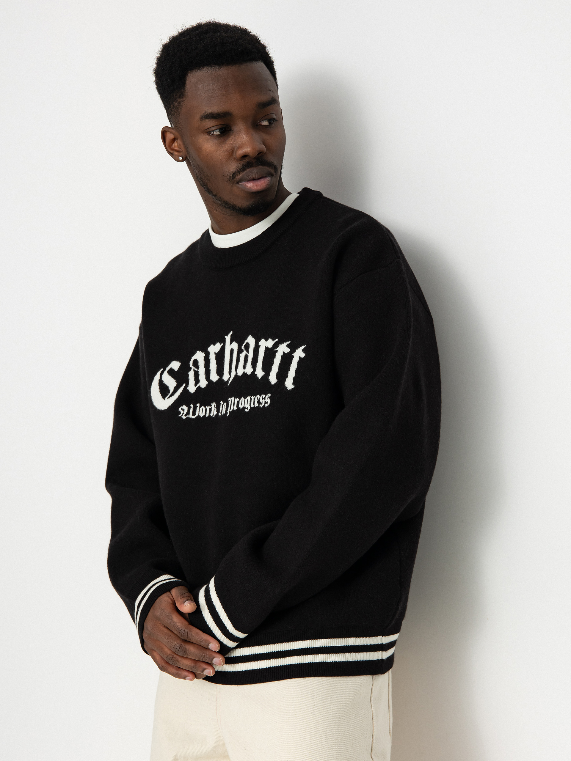 Carhartt WIP Onyx Sweater - black, transparent (black/wax)