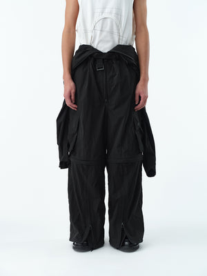 WASHER NYLON TRANSFORM JUMPSUIT .13【BLACK】 – SUBLATIONS